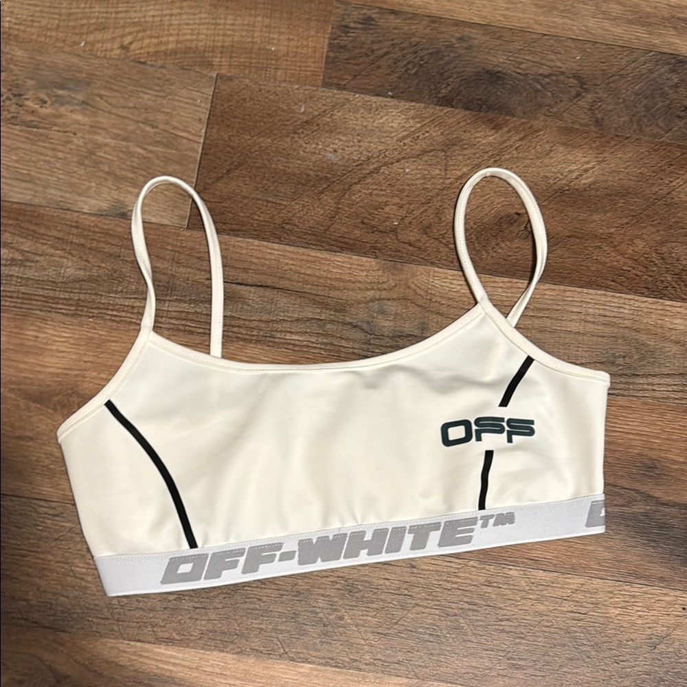 Off-White White Sports Bra